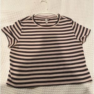 Pink striped top